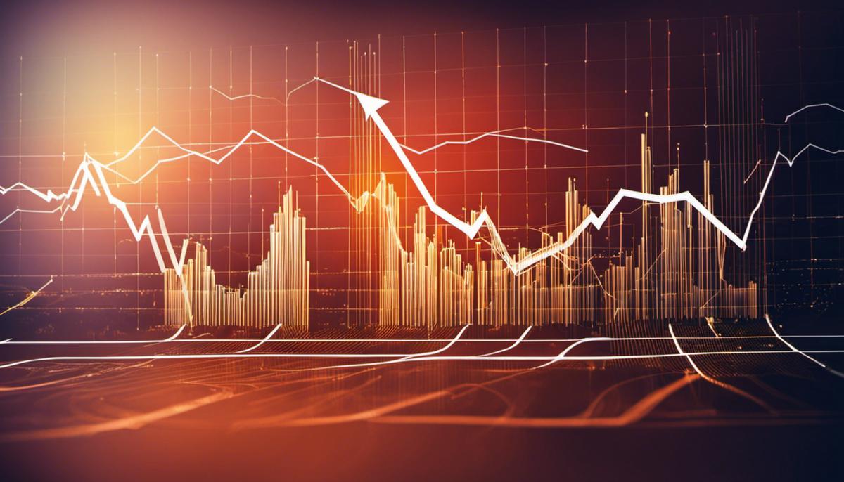 A stock market graph with arrows going up, symbolizing the positive impact of REITs on the investment landscape.