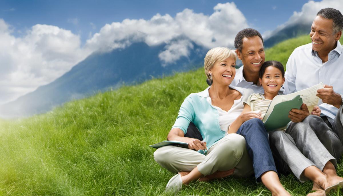 An image of a life insurance policy with premiums being paid regularly.